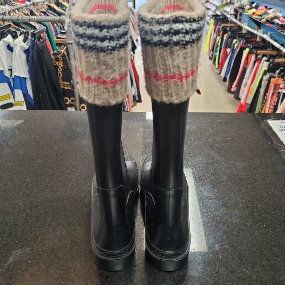 Burberry Women's Black Rain Boots - Picture 4 of 12